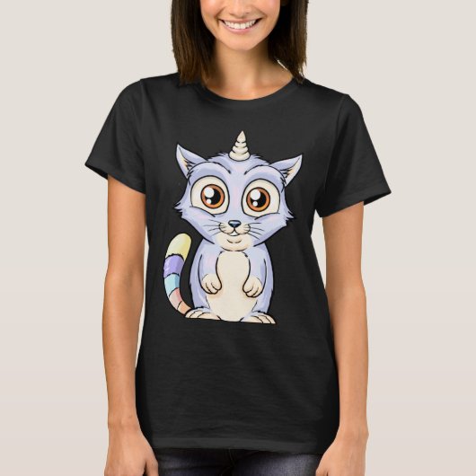 Cute Caticorn T-shirt (Voorkant)