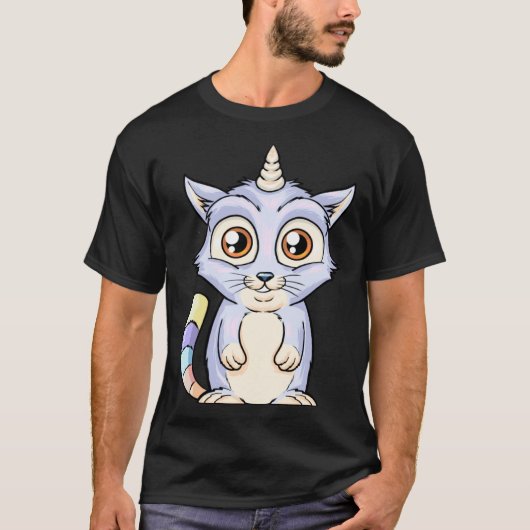 Cute Caticorn T-shirt (Voorkant)