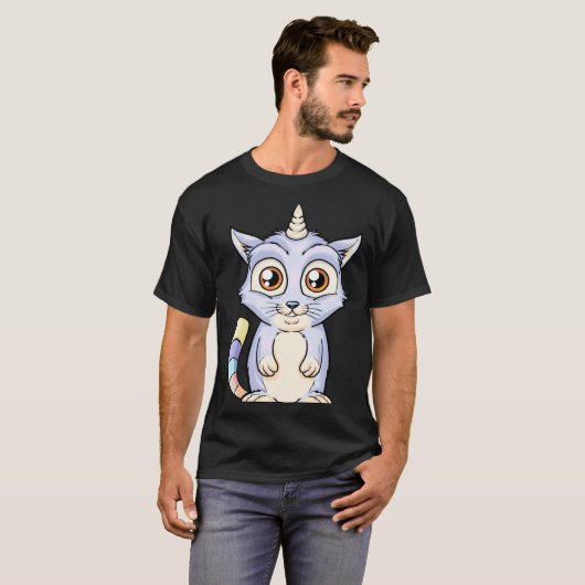 Cute Caticorn T-shirt (Voorkant volledig)