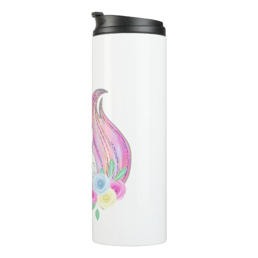 Cute Caticorn Thermosbeker (Geroteerd rechts)