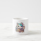 cute cats amazing design reading books by cat espresso kop (Voorkant)