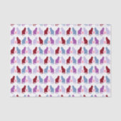 Cute Cats and Hearts Pattern Tissuepapier (Voorkant)