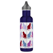 Cute Cats and Hearts Pattern Waterfles (Links)