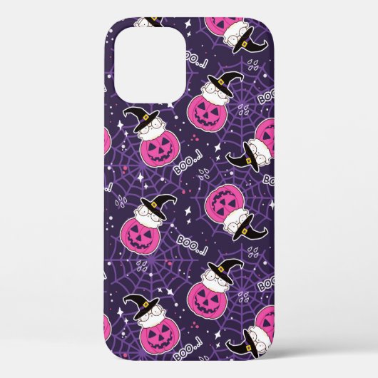 Cute Cats and Pumpkins Halloween Pattern Case-Mate iPhone Case (Achterkant)