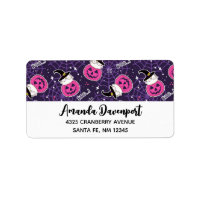 Cute Cats and Pumpkins Halloween Pattern