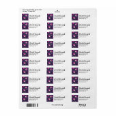 Cute Cats and Pumpkins Halloween Pattern Etiket (Full Sheet)