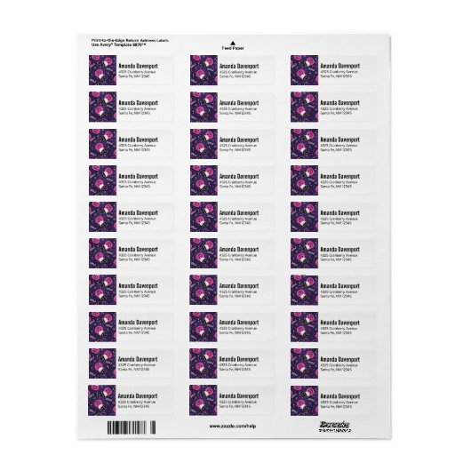 Cute Cats and Pumpkins Halloween Pattern Etiket (Full Sheet)