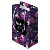 Cute Cats and Pumpkins Halloween Pattern Klein Cadeauzakje (Voorkant Gekanteld)