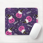 Cute Cats and Pumpkins Halloween Pattern Muismat (Met muis)