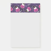 Cute Cats and Pumpkins Halloween Pattern Post-it® Notes (Voorkant)
