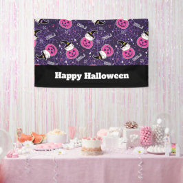 Cute Cats and Pumpkins Halloween Pattern Spandoek