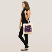 Cute Cats and Pumpkins Halloween Pattern Tote Bag (Voorkant (model))