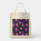 Cute Cats and Pumpkins Halloween Pattern Tote Bag (Achterkant)