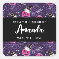 Cute Cats and Pumpkins Halloween Pattern