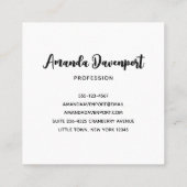 Cute Cats and Pumpkins Halloween Pattern Vierkante Visitekaartje (Achterkant)