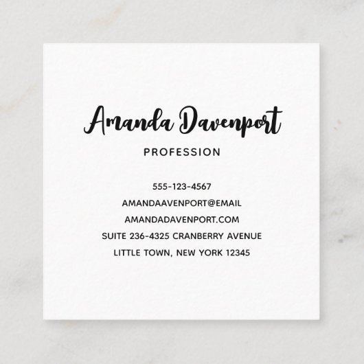 Cute Cats and Pumpkins Halloween Pattern Vierkante Visitekaartje (Achterkant)