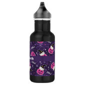 Cute Cats and Pumpkins Halloween Pattern Waterfles (Rechts)