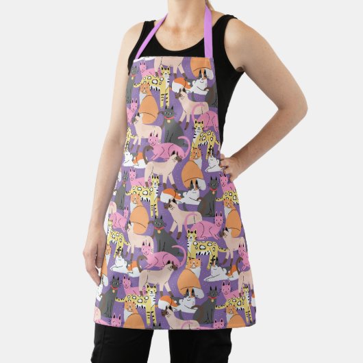 Cute Cats Apron Schort (Insitu)