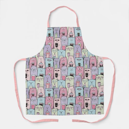 Cute Cats Apron Schort (Voorkant)