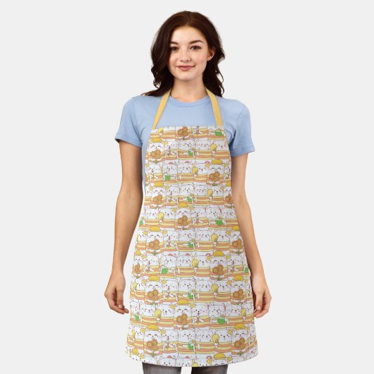 Cute Cats Apron Schort (Gedragen)