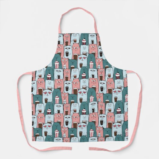 Cute Cats Apron Schort (Voorkant)