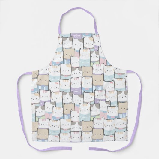 Cute Cats Apron Schort (Voorkant)