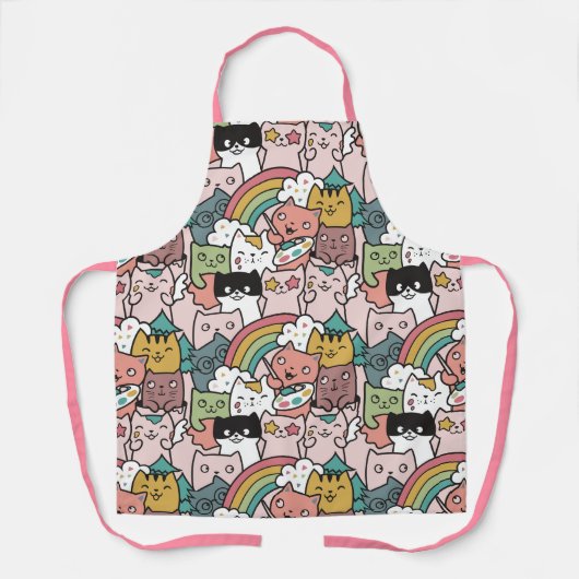 Cute Cats Apron Schort (Voorkant)