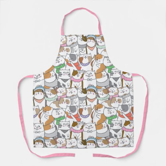 Cute Cats Apron Schort (Voorkant)