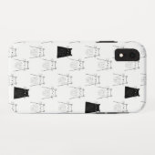 Cute Cats - Black & White Pattern Case-Mate iPhone Case (Achterkant (horizontaal))