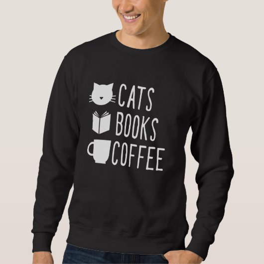 Cute Cats Boole Coffee Funny Pet Home Trui (Voorkant)