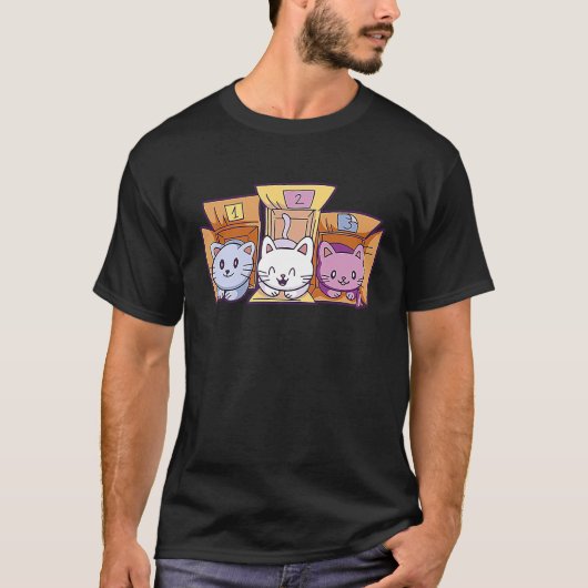 Cute Cats Boxes keuren goed T-shirt (Voorkant)