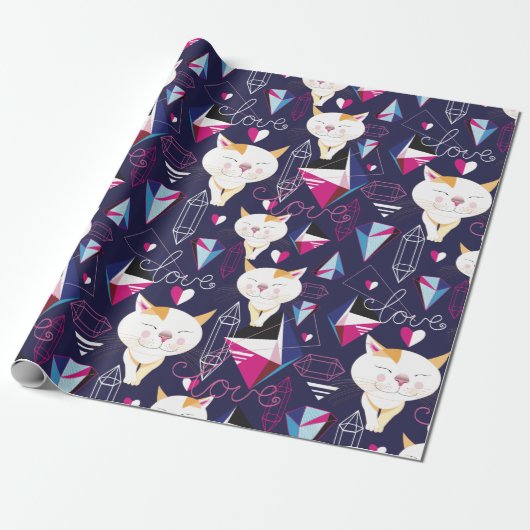 Cute Cats Cadeaupapier (Uitgerold)