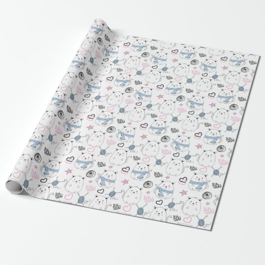 Cute Cats Cadeaupapier (Uitgerold)