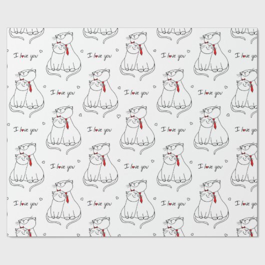 Cute Cats Cadeaupapier (Vlak)