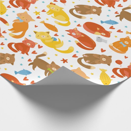 Cute Cats Cadeaupapier (Hoek)