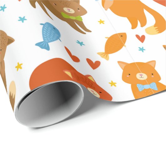 Cute Cats Cadeaupapier (Rol Hoek)