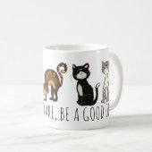 Cute Cats Cartoon Personalized Koffiemok (Voorkant rechts)