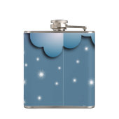 Cute Cats Cuddling on the Moon Art Heupfles (Achterkant)