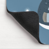 Cute Cats Cuddling on the Moon Art Muismat (Hoek)