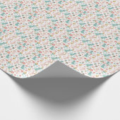 Cute Cats & Cupcakes Patroon - Kawaii Kitten Kunst Cadeaupapier (Hoek)