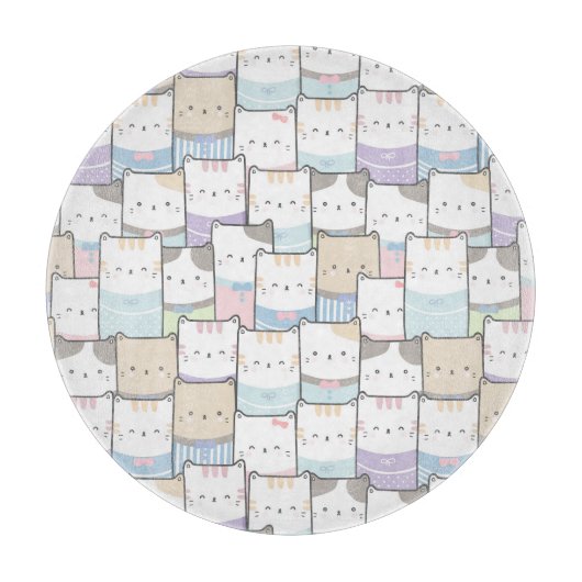 Cute Cats Cutting Board Snijplank (Voorkant)