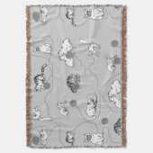 Cute Cats die spelen en het Naughty Pattern zijn Deken (Voorkant Verticaal)