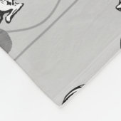 Cute Cats die spelen en het Naughty Pattern zijn Fleece Deken (Hoek)