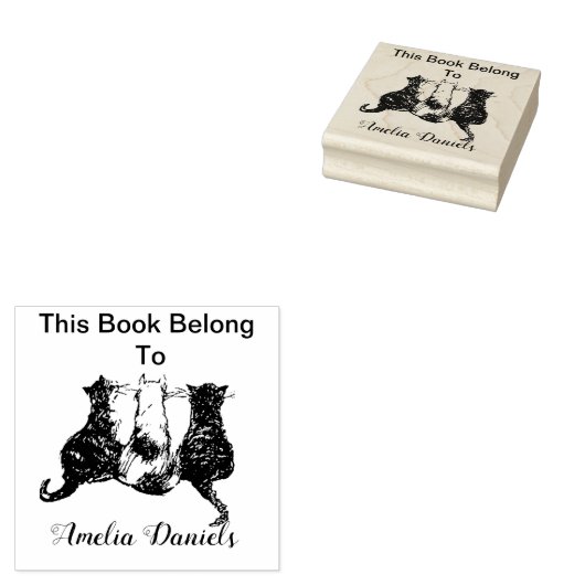Cute Cats Dit boek behoort tot Rubberstempel (Gestempeld)