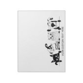 Cute Cats & Dogs aangepaste tekst notitieblokken (Linkerzijde)