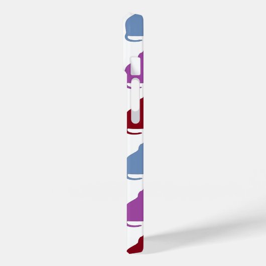 Cute Cats en Heart Pattern Case-Mate iPhone Case (Achterkant / Links)