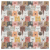 Cute Cats Fabric Stof (Swatch)
