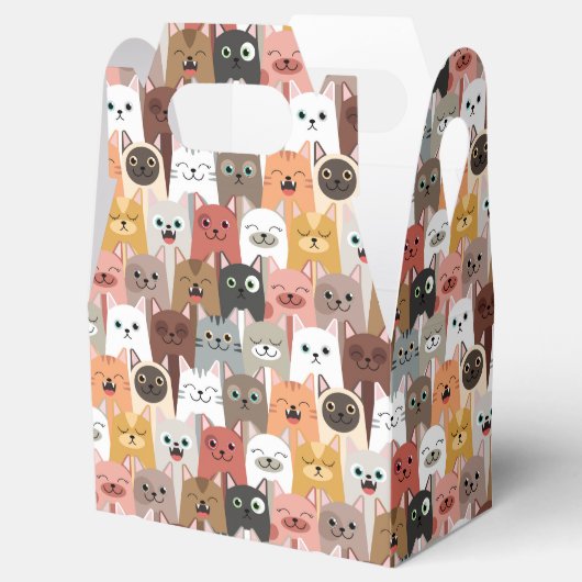 Cute Cats Favor Box Bedankdoosjes (Geopend)