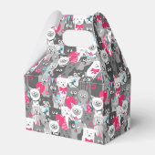 Cute Cats Favor Box Bedankdoosjes (Achterkant)