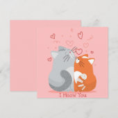 Cute Cats Feestdagenkaart (Voorkant / Achterkant)